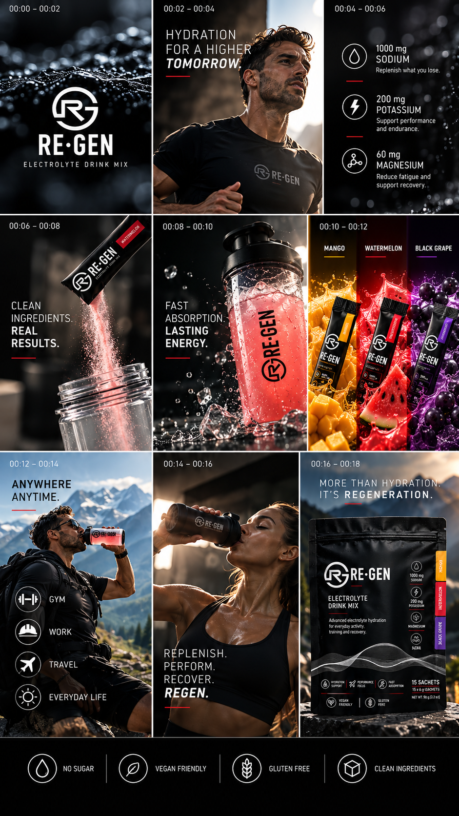 Re-Gen Premium Electrolyte Drink Mix - 15 Sachets